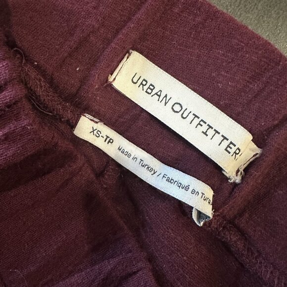 URBAN OUTFITTERS Soft Wide Leg Side Slit Pants Trousers Size XS - Picture 9 of 9